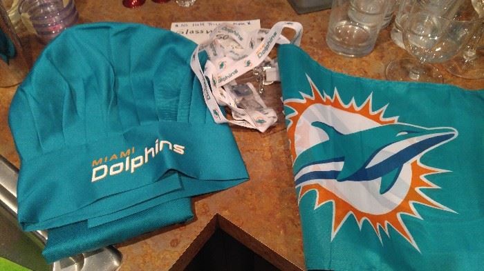 Dolphins chef had and apron