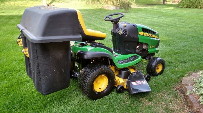 John Deere riding mower & accessories