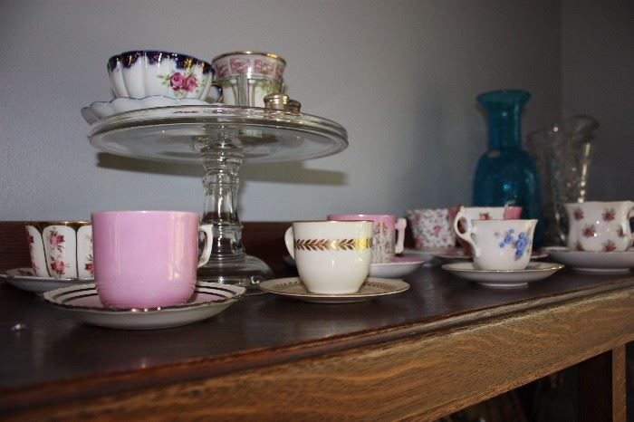 Several unique tea cup sets