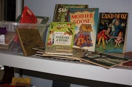 Just a few of the antique and vintage children's books