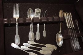 Antique "Marie Antoinette" Alvin sterling flatware