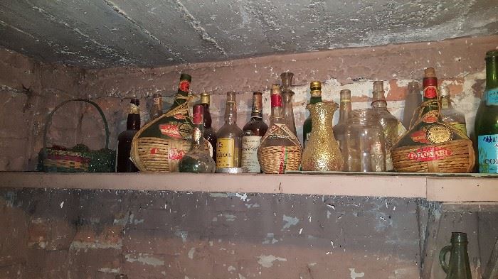 Old Booze bottles