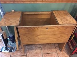 Top opens for storage and ice chests