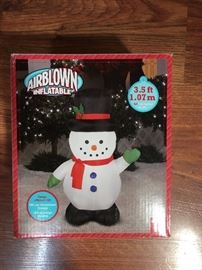 Inflatable snowman