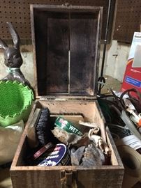 vintage shoe shine kit