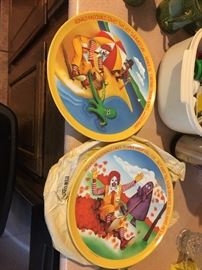 Ronald McDonald collector plates, set of 4