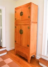 BUY IT NOW!  Lot #107, Chinese Wedding Cabinet / Armoire, there are two of these available,
(Approx. 39-1/2" L x 18-1/4" W x 92" H), $2,000 each