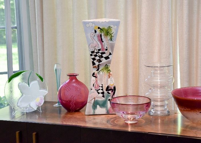 Art Glass Pieces & Ceramics
