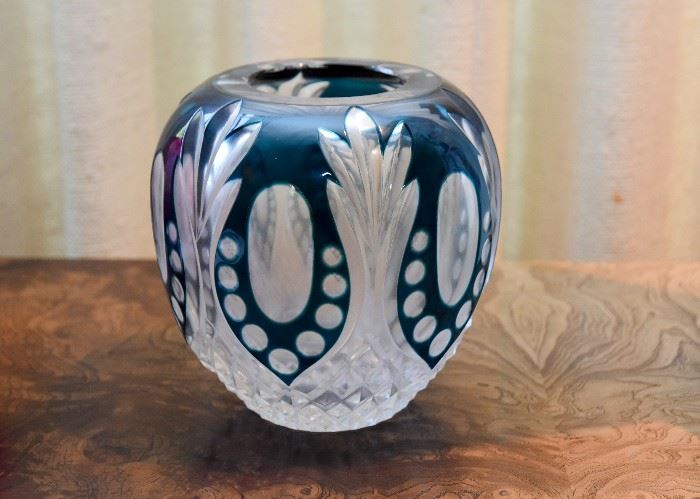 Cut Glass Vase by Val Lambert