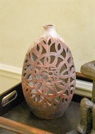 Cutout Art Pottery Vase 