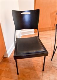 BUY IT NOW! Lot #115, Set of 6 Contemporary Modern Dining Chairs (Black), $400