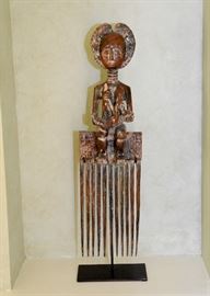 Hand Carved African Comb