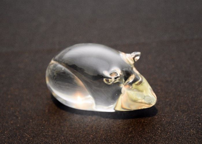 Mouse Glass Paperweight