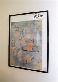 Framed Klee Art Poster