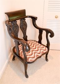 Antique Armchair with Cushion