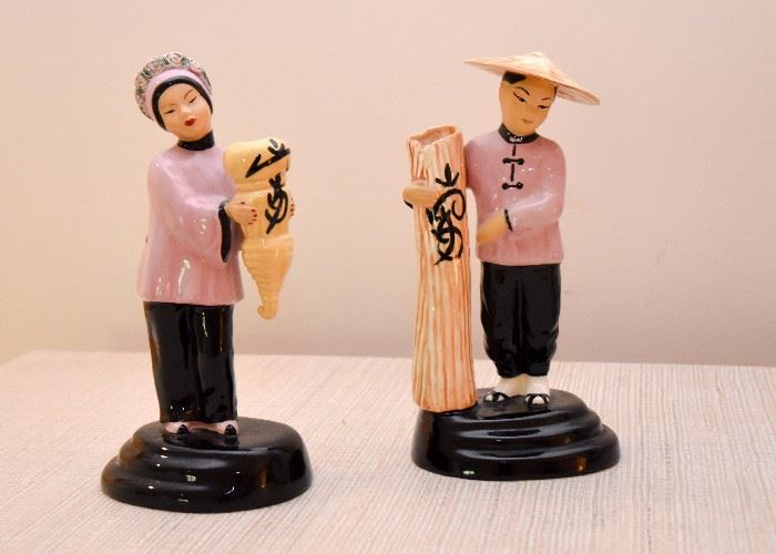 Vintage Chinese Figural Vases