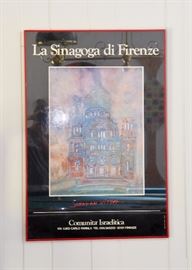 La Sinagoga di Firenze Poster, Framed