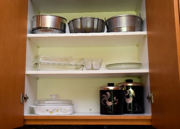 Baking Pans, Dishes, & Casseroles, Vintage Kitchen Canisters