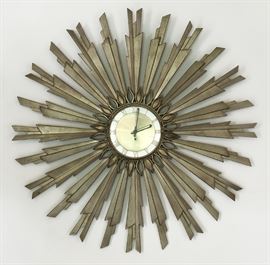 Westclox Sunburst Wall Clock (32" diameter) 375.00