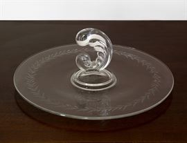 Etched Crystal Serving Plate 24.00