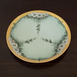 Hand Painted Floral Plate 9.00