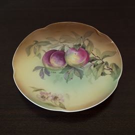 Hand Painted Plum Plate 9.00