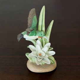 Porcelain Hummingbird Figurine 12.00