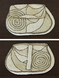 Art Deco Hand Beaded Evening Wrist Purse 22.50
