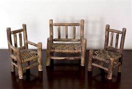 3-Piece Rustic Doll Furniture 19.50