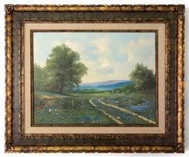 Texas Bluebonnets Painting (24"x18" overall) 90.00