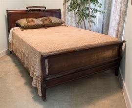 1930's Sleigh Bed w/Mattress & Box Springs 450.00