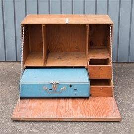 Handmade Travel/Camping Trunk 60.00 | Sears 2-Burner Camp Stove 22.50