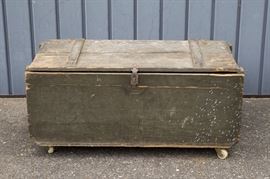 Green Storage Trunk w/Wheels 45.00