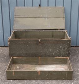 Green Storage Trunk w/Wheels 45.00