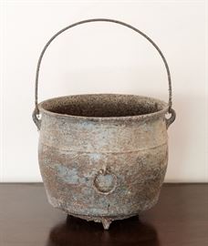 Cast Iron 2-Gallon Antique Cauldron 75.00