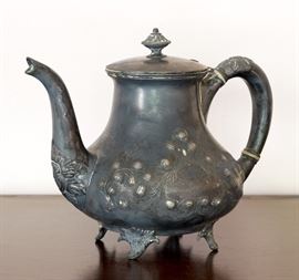 Victorian Silver Plate Tea Pot 75.00