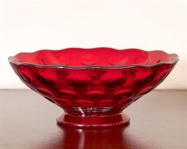 Ruby Glass Bowl (9") 24.00