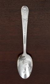 Silver Plate John F. Kennedy Souvenir Spoon 4.50