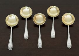 'Birks' Caviar Spoons w/Gold Wash Bowl (12 available) 12.00 each