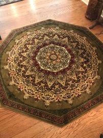 Vintage Persian silk rug