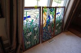 Stained glass window pieces
