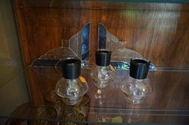 Stained glass corner window pieces - there are 4