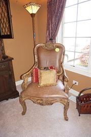 leather accent chair