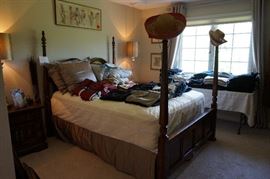 queen 4 post bed - mattress not included