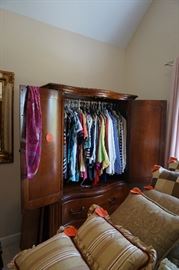 clothing and accent pillows