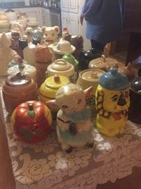 Over 50 Retro cookie jars 