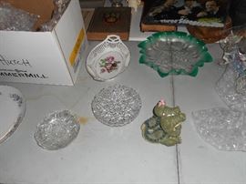 some of the cut glass,unwrapping more