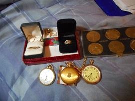 gold rings,gf pocket watches