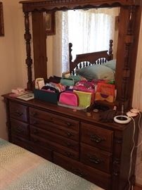 Vintage Dresser with Large Mirror