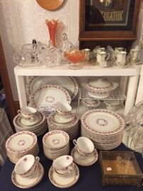 Occupied Japan Dish Set, Vintage Jewelry Casket, RS Prussia Cups & Saucers, Cut Crystal, Carnival Glass